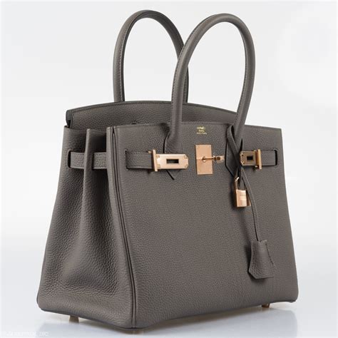 hermes birkin 30 etain rose gold|Hermes Birkin 30cm.